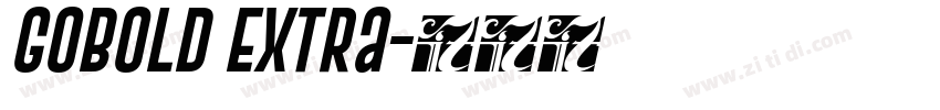 Gobold Extra字体转换